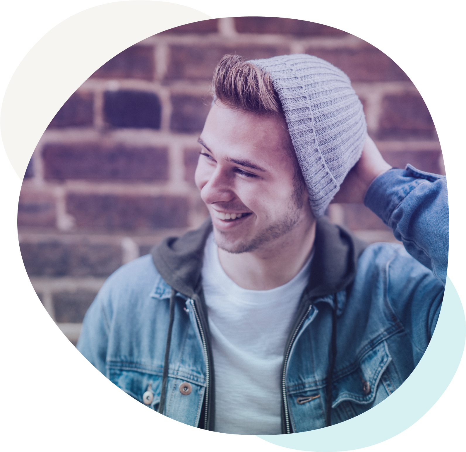 Man smiling