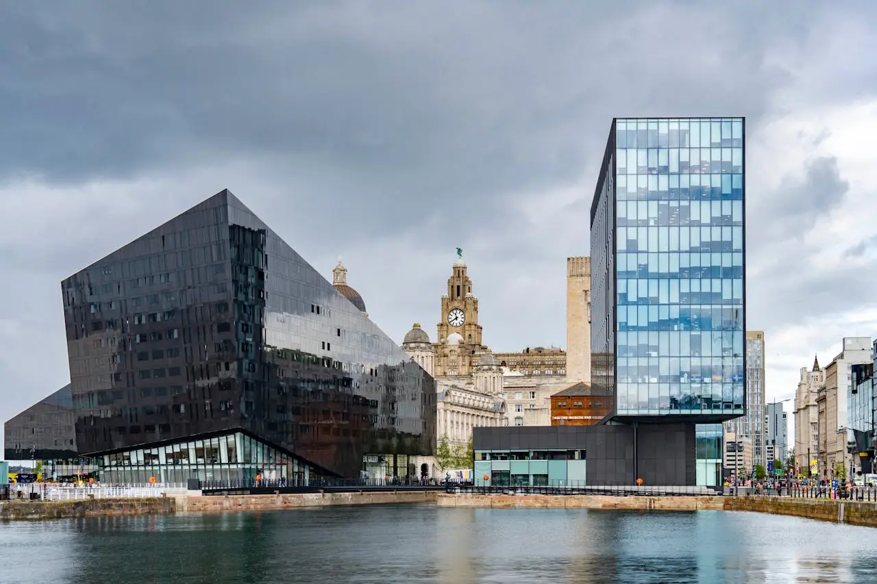 Royal Albert Dock Liverpool river view